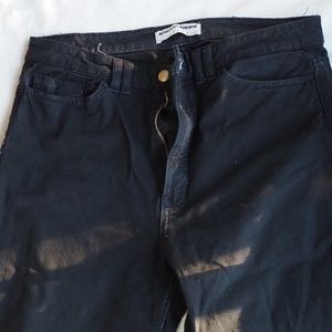 American Apparel Black Skinny Jean with Ankle Zip
